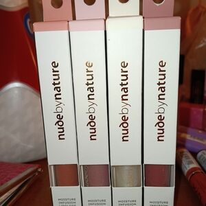 Nude by Nature Lip Gloss Collection - Pink, Cream, Brown